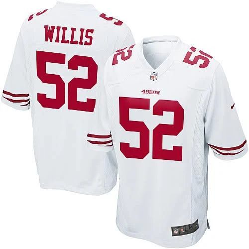 Men San Francisco 49ers 52 Patrick Willis Nike White Retired Player NFL Jersey